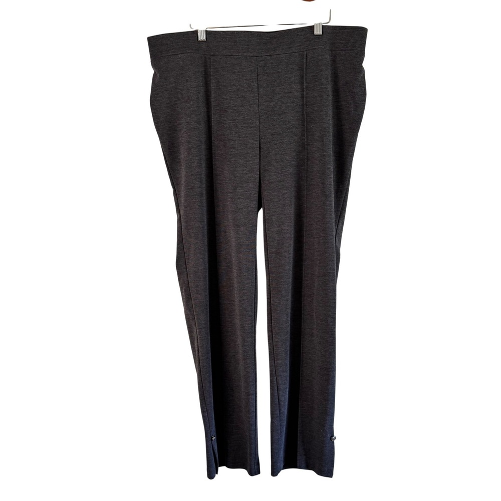 Cato Woman Dress Pants Wide Leg Pull On Stretch Career Casual Gray 18/20W